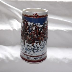 Budweiser 1989 Clydesdale Horses Beer Mug